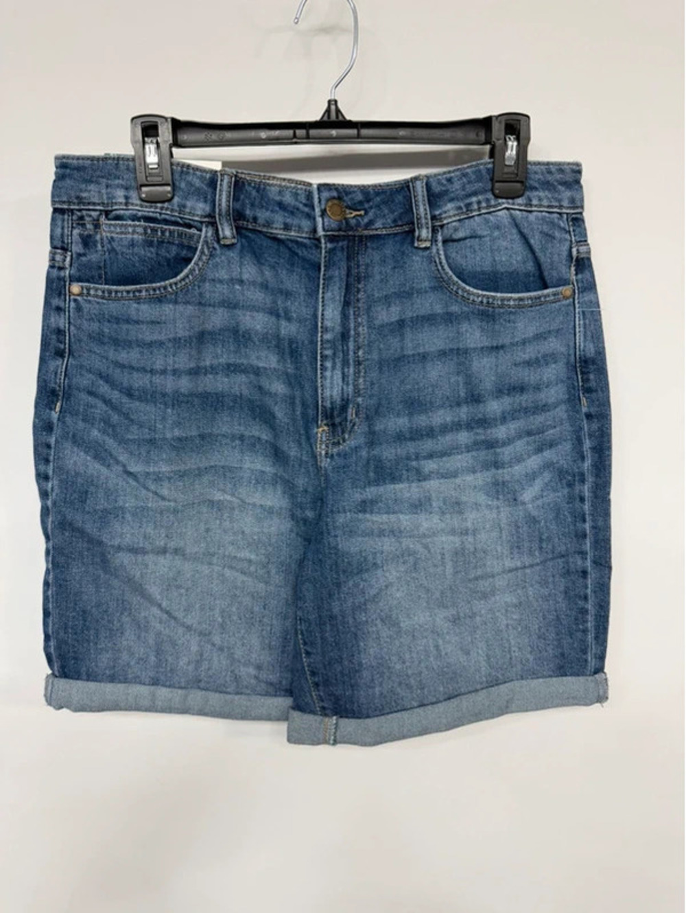 Wrangler Women's High Rise Denim Shorts Size 12 Blue